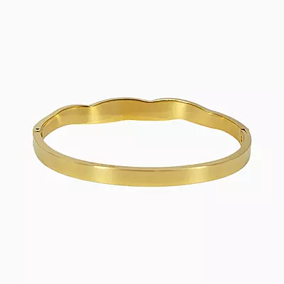 Twist Designed Anti-Tarnish Bangle