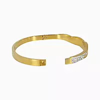 Twist Designed Anti-Tarnish Bangle