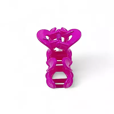 Pink Mini Flower Hair Claw Clips