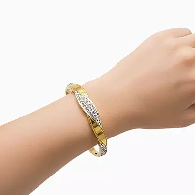 Twist Designed Anti-Tarnish Bangle