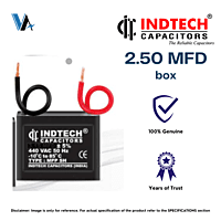 Indtech 2.50 MFD 440V Capacitor for fan motors