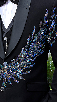 Amarson Phoenix Crest Embroidered Tuxedo Amarson Phoenix Crest Embroidered Tuxedo