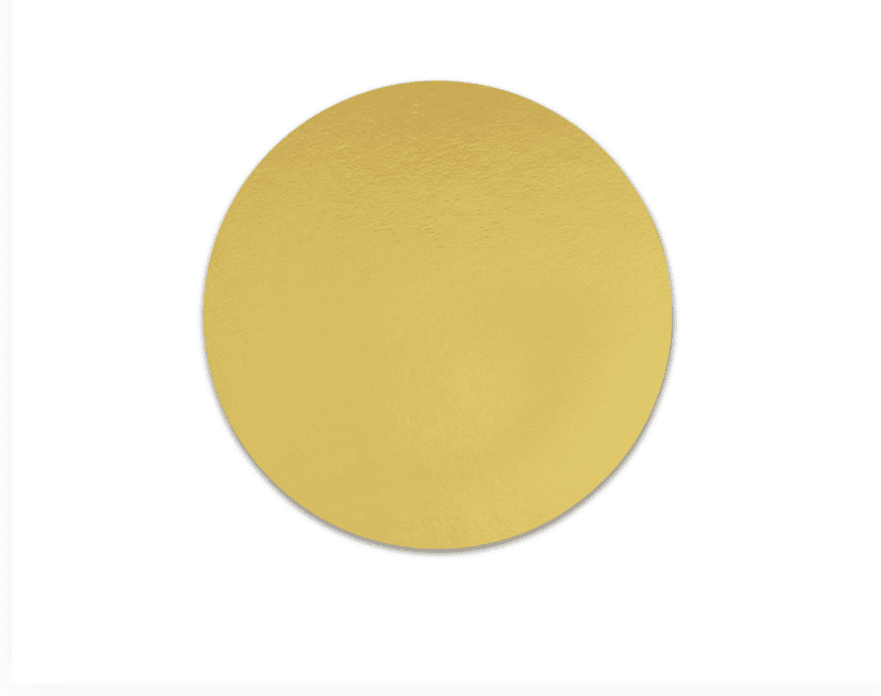 10 Inch Round Mdf Cake Base Gold | Pack of 10