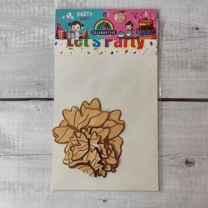 10 Pcs Cream Orange Butterfly Topper Without Stick