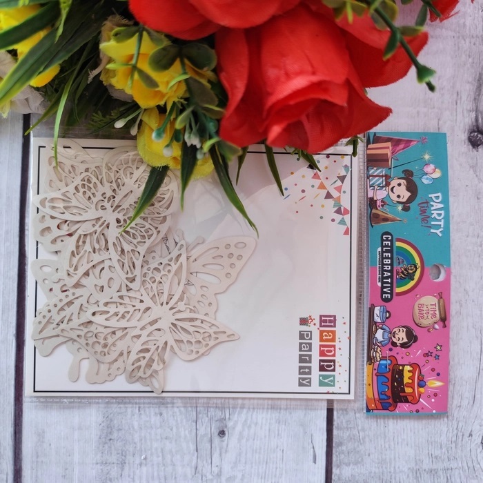 10 Pcs White Paper Butterfly Topper Without Stick