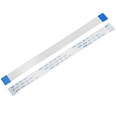 12 Pin 1mm Pitch 400mm Same Side Connection FFC Ribbon Flexible Flat Cable