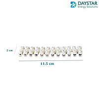 10A PVC Terminal Connector Strip 12 ways (10 Amp, Pack of 5)