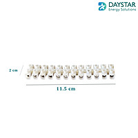 10A PVC Terminal Connector Strip 12 ways (10 Amp, Pack of 5)