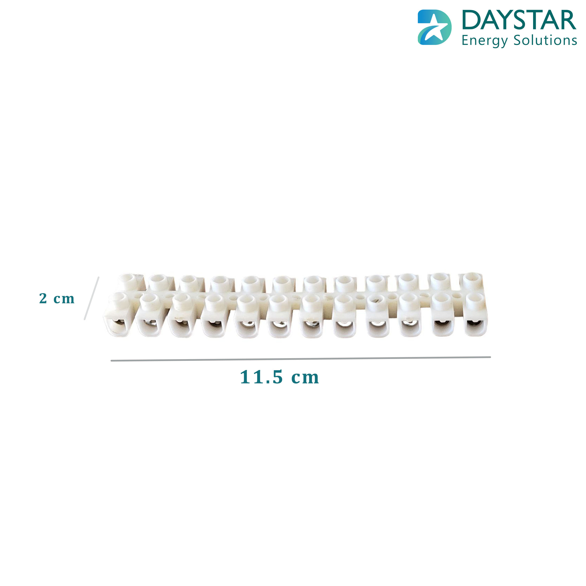 10A PVC Terminal Connector Strip 12 ways (10 Amp, Pack of 5)