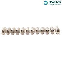 10A PVC Terminal Connector Strip 12 ways (10 Amp, Pack of 5)