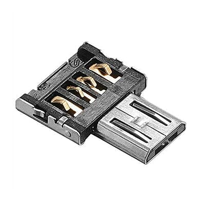 Side profile of Micro USB OTG pin connector
