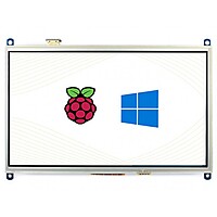 10.1inch Resistive Touch Screen LCD, 1024×600, HDMI, IPS, Supports Raspberry Pi / PC