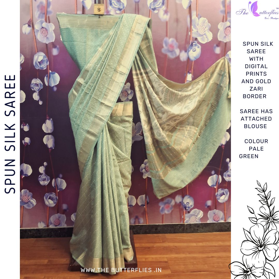 BEAUTIFUL SPUN SILK SAREE  SRCSFSC24531