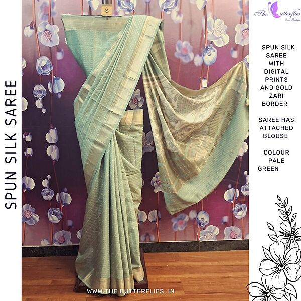 BEAUTIFUL SPUN SILK SAREE  SRCSFSC24532