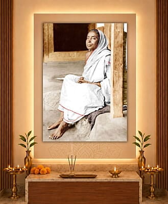[PP] Holy Mother Sri Sarada Devi - Seated on Veranda - Jayrambati