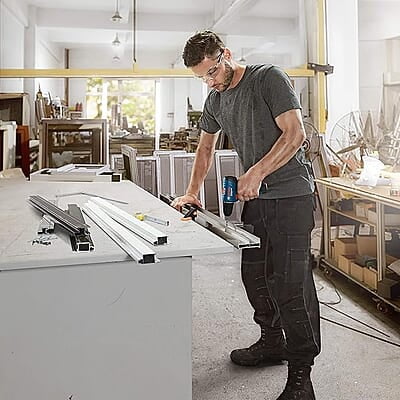 Bosch Professional GSR 120-LI Cordless Drill Driver, 12V, 10 mm Chuck with 1 x GBA 12V 2.0Ah Battery, 1 x GAL 1210 CV Charger & Carrying Case, Blue