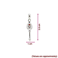 Silver Vel Murugan Dollar Locket Pendant - 925 Silver