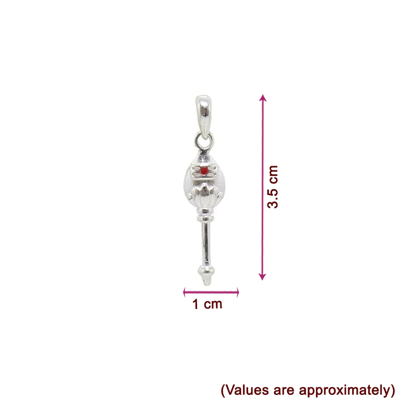 Silver Vel Murugan Dollar Locket Pendant - 925 Silver