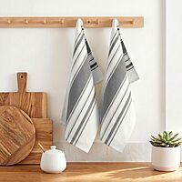 Striped Kitchen Towel Set of 2