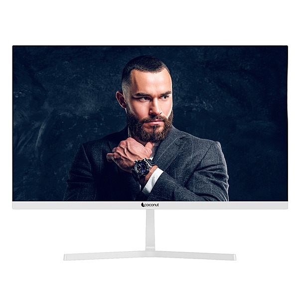 Coconut 27HDG 27" Frameless LED Monitor (Ultra Slim Design, Full HD 1080p Clarity, 75Hz Refresh Rate, 1 Year Warranty)