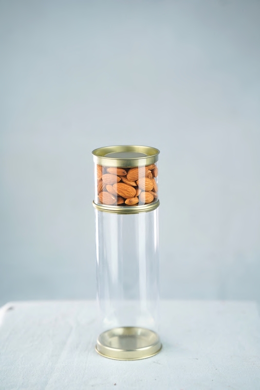 CLEAR TIN jar -125 ML