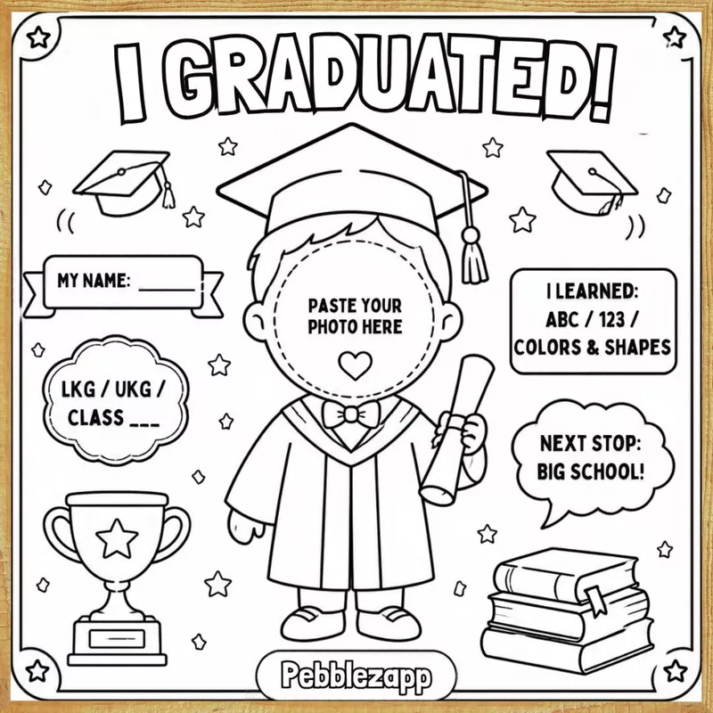 I Graduated – Colour & Frame Kit