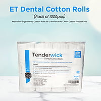 ET Dental Cotton Rolls – Pack of 1000, Absorbent Dental Cotton