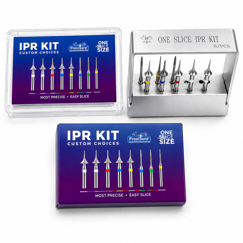 SuperEndo ProxiSure IPR Interproximal Reduction Bur Kit (Pack of 8 Burs)