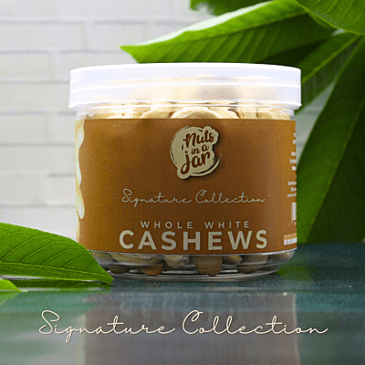 Nuts in a Jar Whole White Cashews Signature W240 250 Grams Nuts in a Jar Whole White Cashews Signature W240 250 Grams