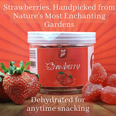 Berrylicious Dried Strawberry Whole 250 Grams