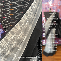 Double Ikkat Mercerised cotton saree BGHSDIC20308