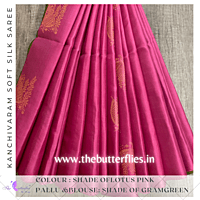 PURE KANCHIVARAM SOFT SILK SAREE  SJSSSIL21279