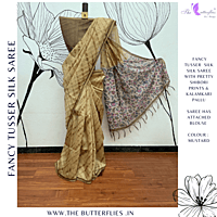 SEMI TUSSER SILK SAREE SFHSTSK23687 SEMI TUSSER SILK SAREE SFHSTSK23687