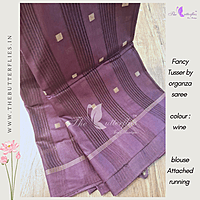 FANCY TUSSER BY ORGANZA  SAREE RTFSTSK23751