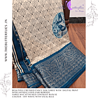 FANCY CRUSHED SILK SAREE RJASFSC24106