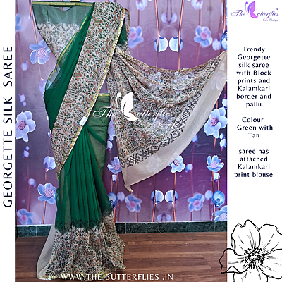 GEORGETTE SILK SAREE ORDSGRS24317