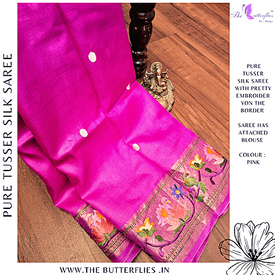 PURE TUSSER SILK SAREE YBRSTSK24419