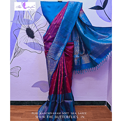 PURE KANCHIVARAM SOFT SILK SAREE  KSSSSIL20675