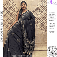 PURE CHANDERI SILK SAREE DCMSCDS24557 PURE CHANDERI SILK SAREE DCMSCDS24557