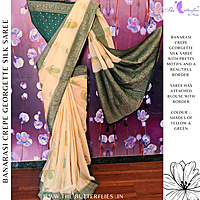 BANARASI CREPE GEORGETTE SILK SAREE  SFHSCRE24603