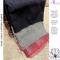 LINEN COTTON SAREE ssgSLIN24642