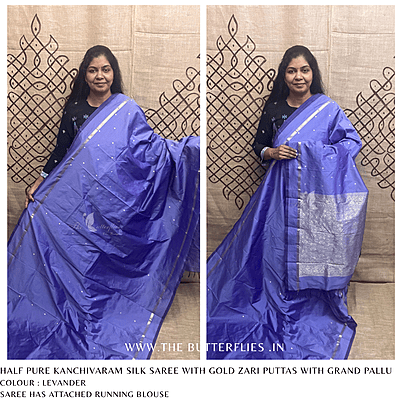HALF PURE KANCHIVARAM SILK SAREE KPSSSIL24684
