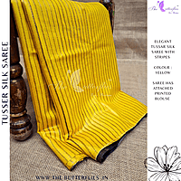 PURE TUSSER SILK SAREE YBRSTES24718 PURE TUSSER SILK SAREE YBRSTES24718