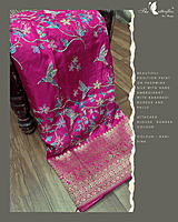 PASHMINA SILK SAREE  RJASPMS24870