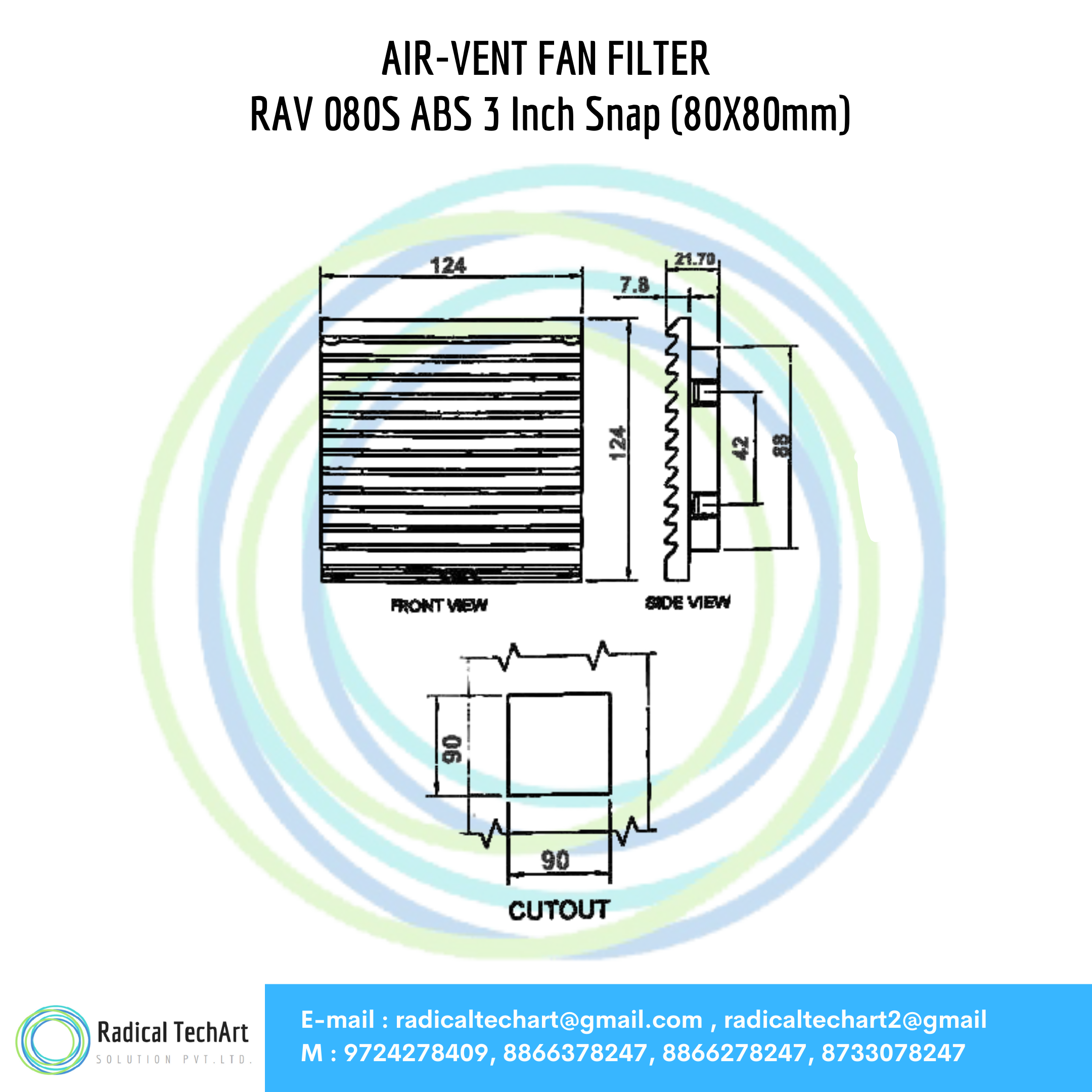 Airvent Fan Filters