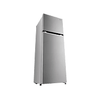LG 272L Double Door Refrigerator, Convertible, Multi Air Flow, Shiny Steel, 2 Star