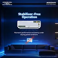Acerpure Chill Neo 1.5 Ton 3 Star 5100W AC5IPG61.5TN3W51W Inverter Split AC (2026 Model) | Energy Efficient 7-in-1 Convertible |Cools at 58°C |Ice Blast | 4 Ways swing | Copper Condenser