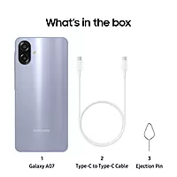 Samsung Galaxy A07 4G Smartphone (Light Voilet, 4GB RAM, 64GB Storage)