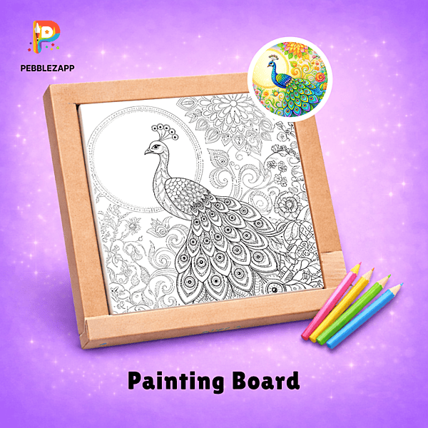 Royal Peacock Coloring