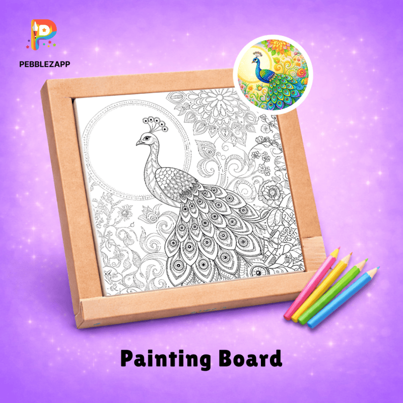 Royal Peacock Coloring